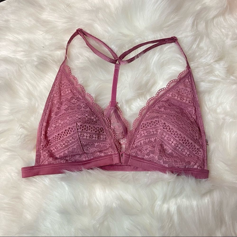 Victoria’s Secret Triangle Lace Pink Bralette S